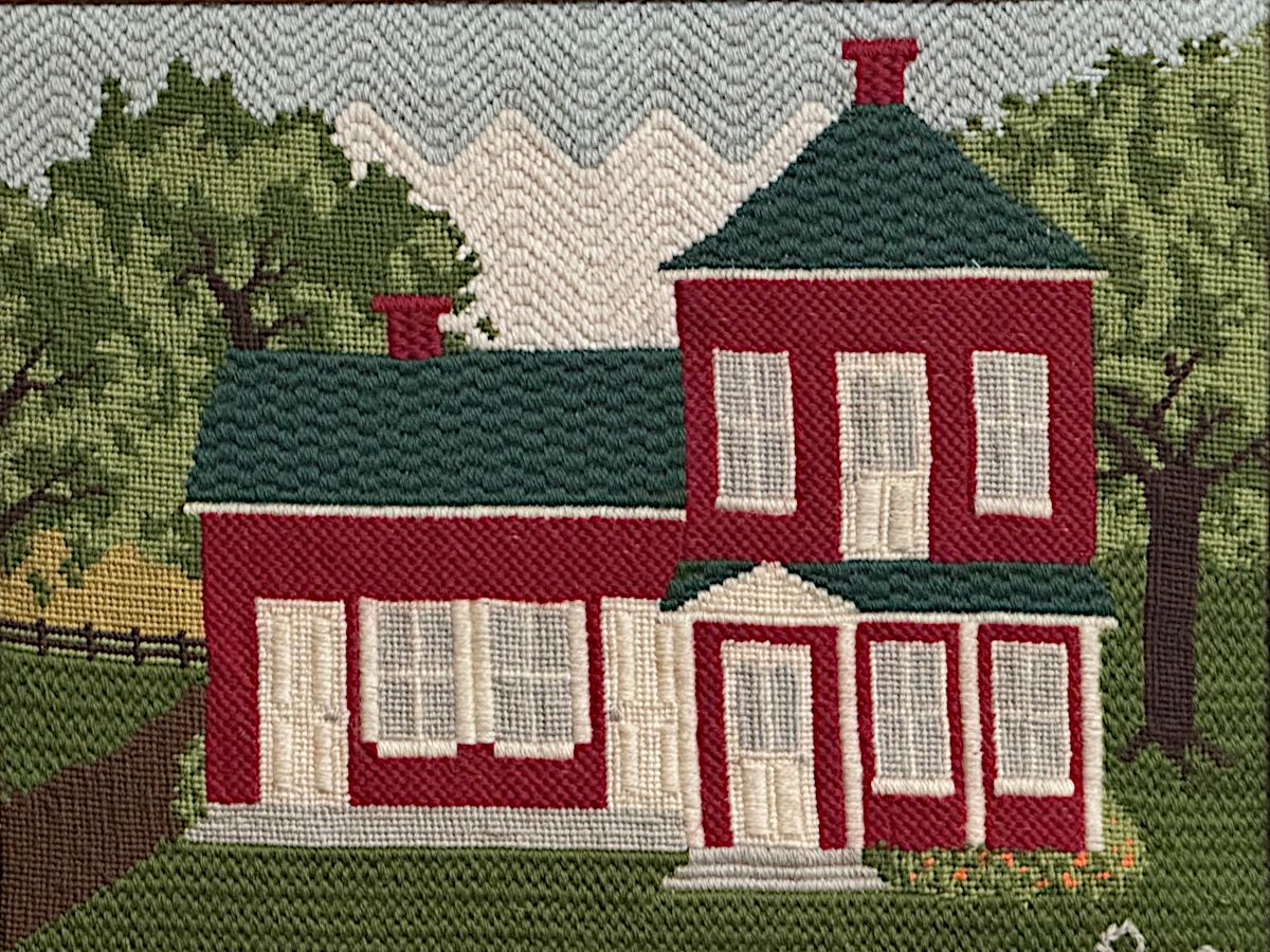 Cross stitch art of the Country Bed and Breakfast